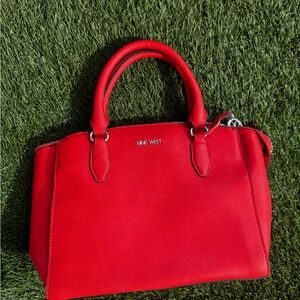 Nine West Bold Red Satchel